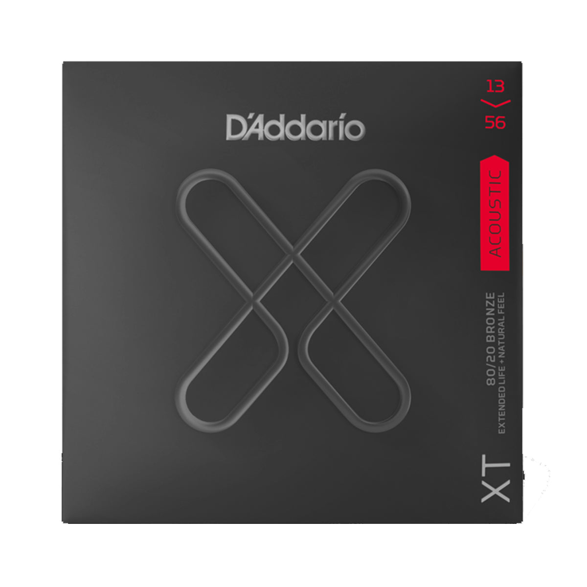 D'Addario XTABR1356 Acoustic Guitar Strings XT 80/20 Bronze 13-56 Medium