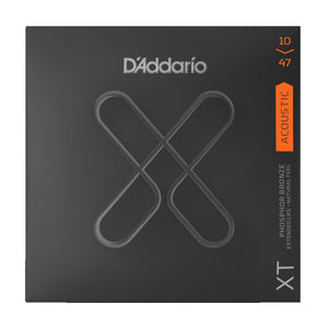 D'Addario XTAPB1047 Acoustic Guitar Strings XT Phosphor Bronze 10-47 Extra Light