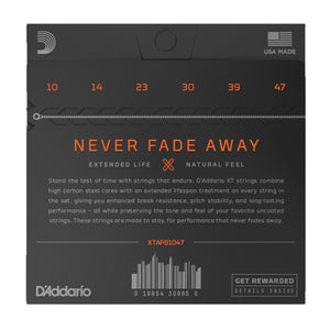 D'Addario XTAPB1047 Acoustic Guitar Strings XT Phosphor Bronze 10-47 Extra Light