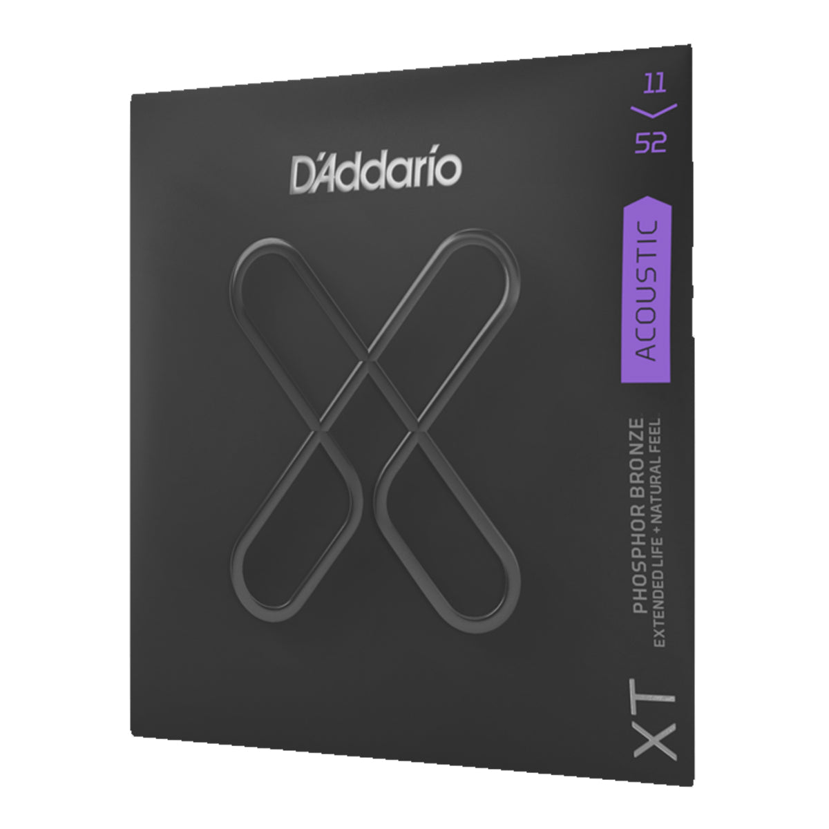 D'Addario XTAPB1152 Acoustic Guitar Strings XT Phosphor Bronze 11-52 Custom Light