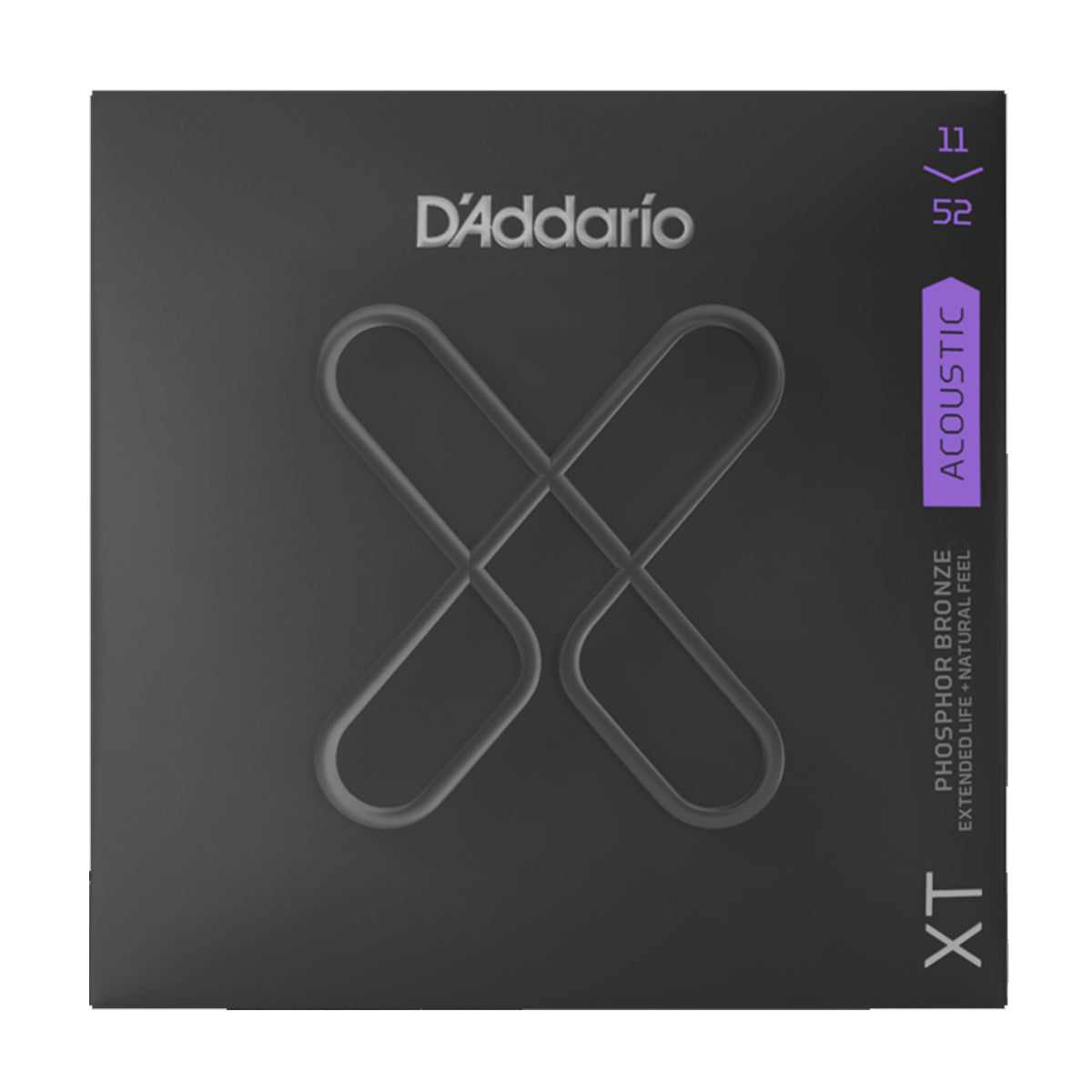 D'Addario XTAPB1152 Acoustic Guitar Strings XT Phosphor Bronze 11-52 Custom Light