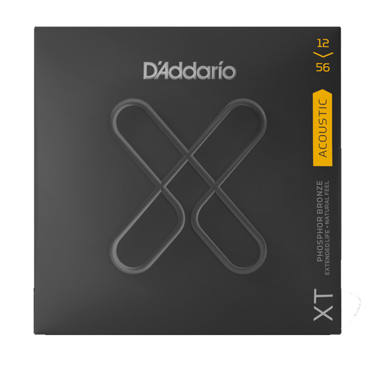 D'Addario XTAPB1256 Acoustic Guitar Strings XT Phosphor Bronze 12-56 Light Top/Medium Bottom