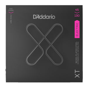 D'Addario XTB45130 Bass Guitar Strings 5-Str XT 45-130 Long Scale Regular Light