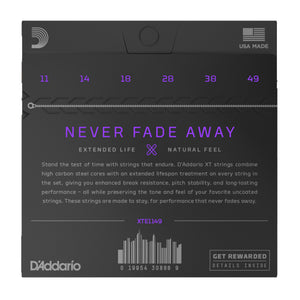 D'Addario XTE1149 Electric Guitar Strings XT 11-49 Medium