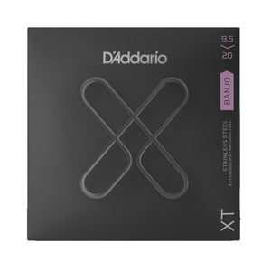 D'Addario XTJ09520 Banjo Strings XT 9.5-20 Custom Light