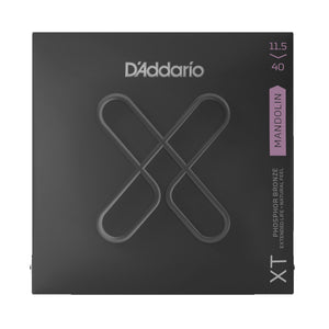 D'Addario XTM11540 Mandolin Strings XT Phosphor Bronze 11.5-40 Custom Medium