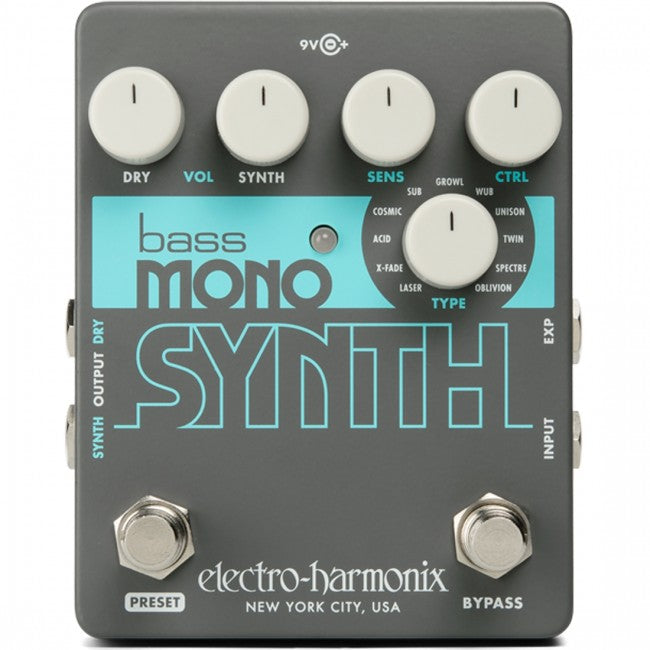 EHX Bass Mono Synth Effects Pedal