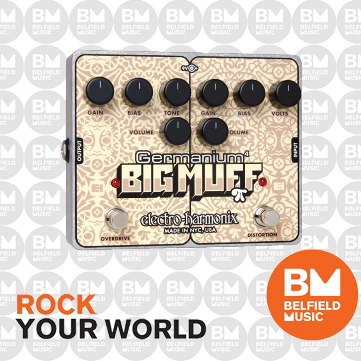 Electro-Harmonix EHX Germanium 4 Big Muff PI Distortion - Belfield 