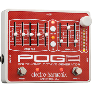 Electro-Harmonix EHX POG2 Polyphonic Octave Generator MK2 Effects Pedal FX