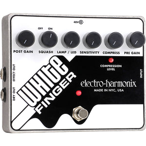 Electro-Harmonix EHX White Finger Analog Optical Compressor Effect Pedal FX