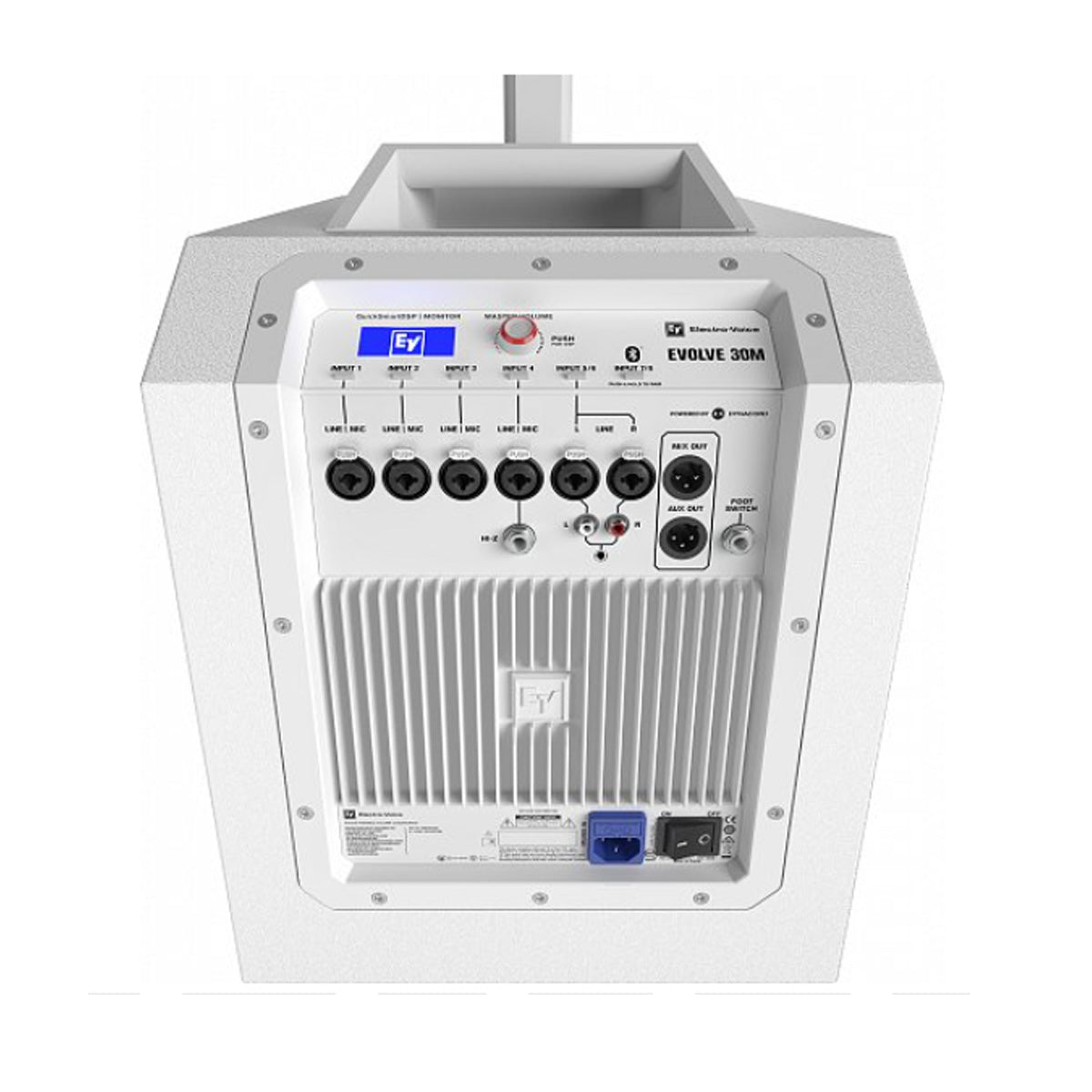 Electro-Voice EV EVOLVE 30M Portable PA Speaker Column System w/ 8-Ch Mixer & Bluetooth - White
