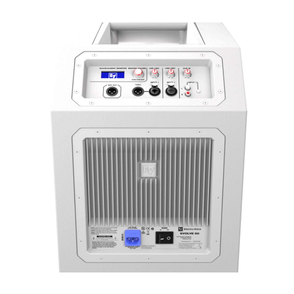 Electro-Voice EV EVOLVE 50 Portable PA Speaker Column System w/ Bluetooth - White