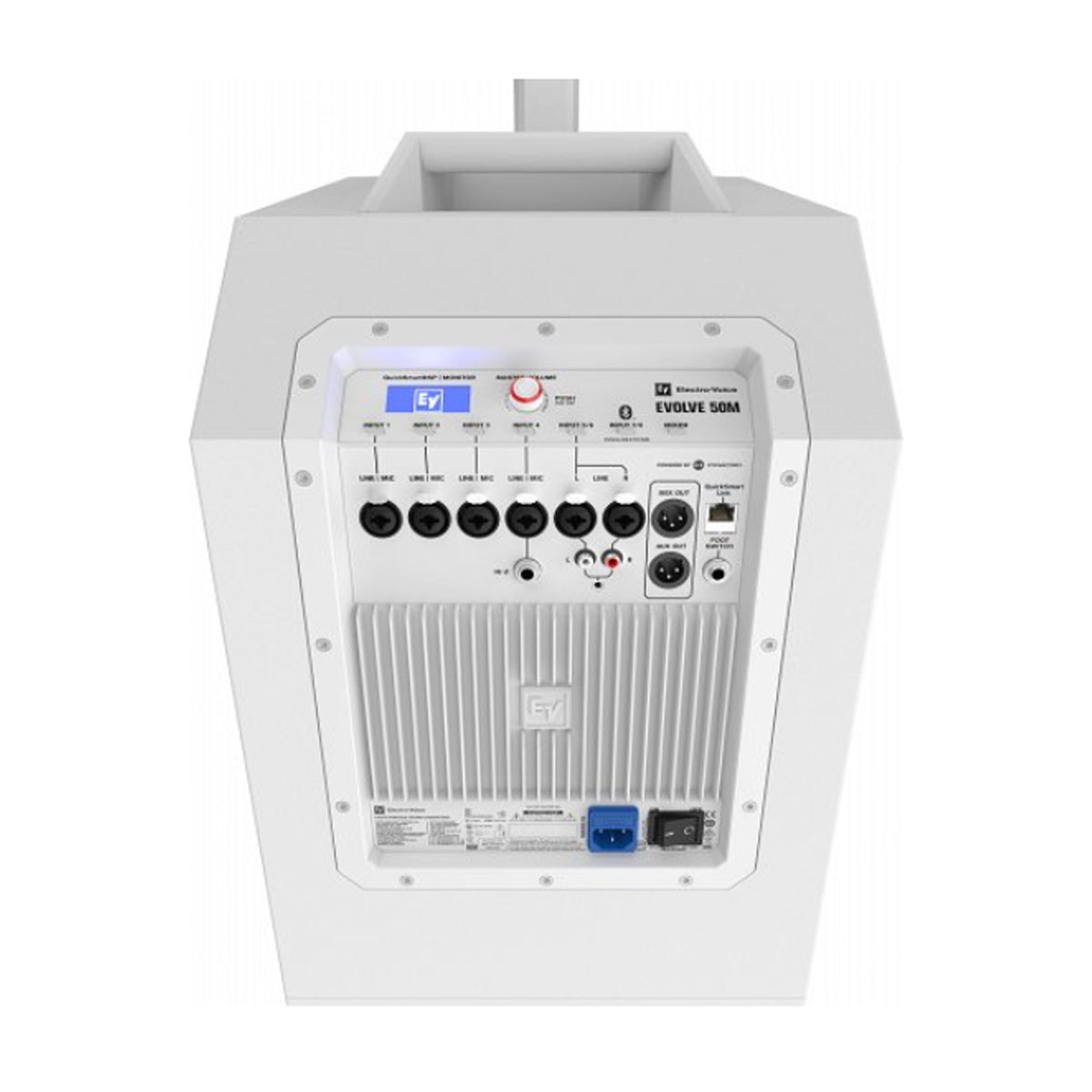 Electro-Voice EV EVOLVE 50M Portable PA Speaker Column System w/ 8-Ch Mixer & Bluetooth - White