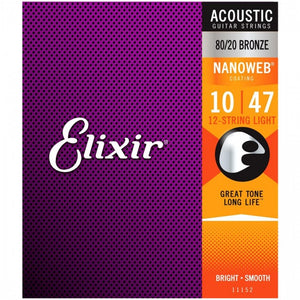 Elixir 11152 Acoustic 12-String Guitar Strings 