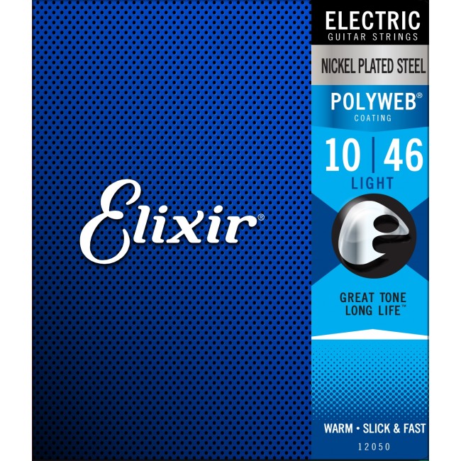 Elixir 12050 Electric Guitar Strings Polyweb Light 10-46 E-PW-L