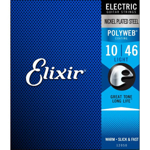 Elixir 12050 Electric Guitar Strings Polyweb Light 10-46 E-PW-L