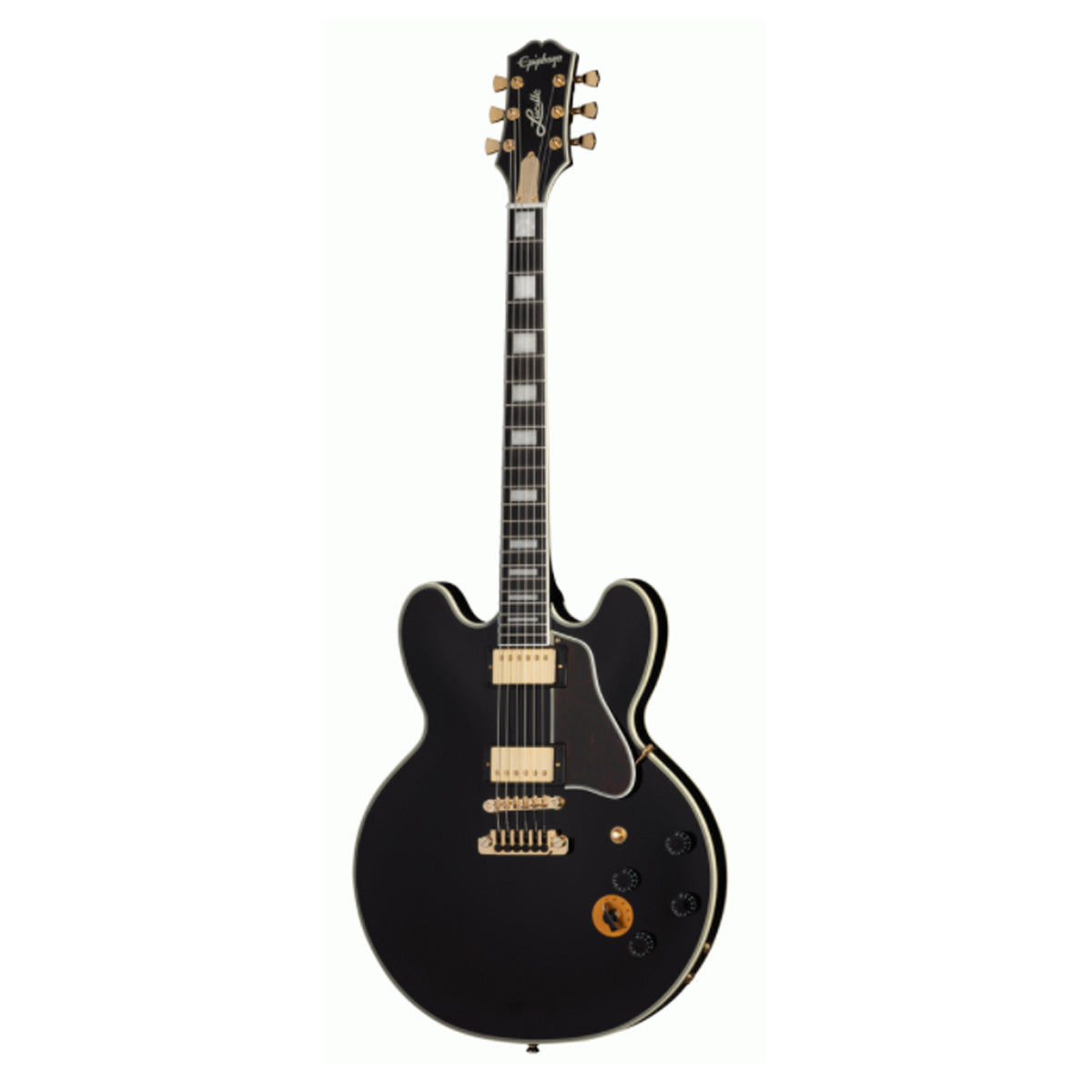 Epiphone B.B. King Lucille ES-335 Electric Guitar Ebony w/ Epilite Case - IGBBKEBGH3