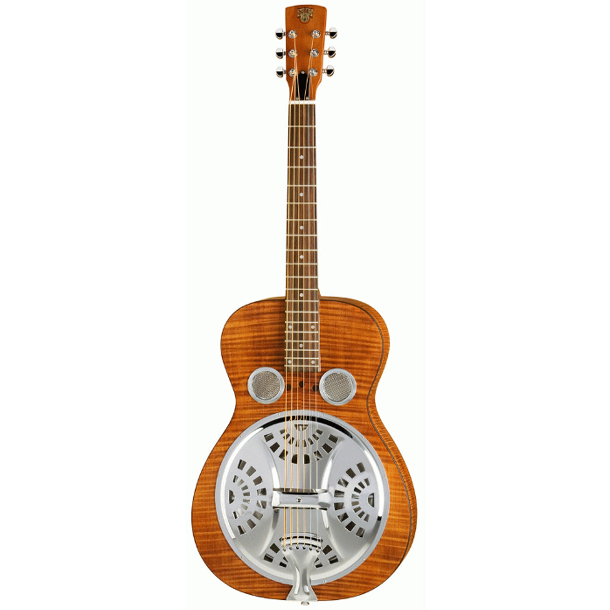 Epiphone Dobro Hound Dog Deluxe Resonator Guitar Round Neck Vintage Brown - DWHOUNDLX
