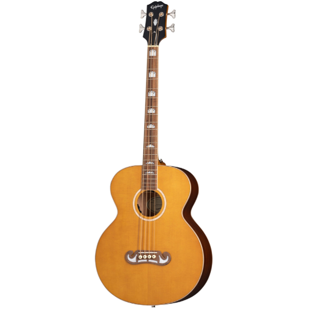 Epiphone El Capitan J200 Studio Acoustic Bass Guitar Aged Vintage Natural - EIABSJANANH1