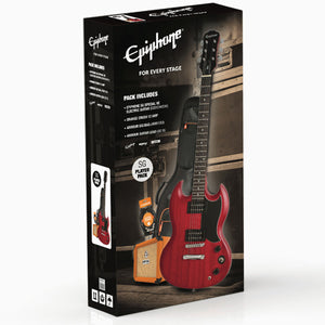 Epiphone SG Special E1 Electric Guitar Pack Cherry w/ Orange Crush 12 Amp & Bag & Lead