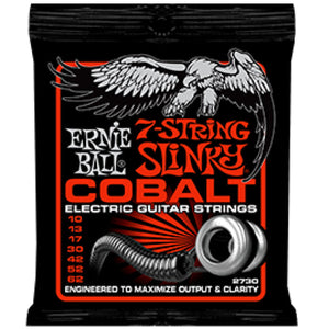 Ernie Ball 2730 Cobalt Electric Guitar Strings 7-String Skinny Top Heavy Bottom Slinky 10-62