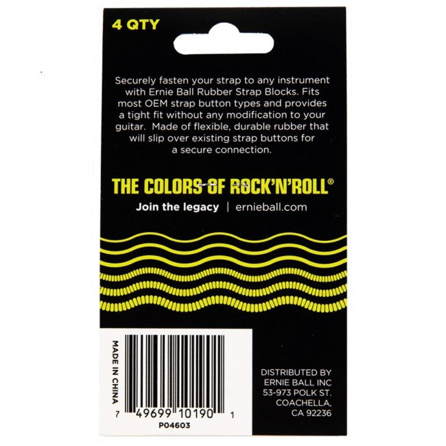 Ernie Ball 4603 Rubber Guitar Strap Blocks