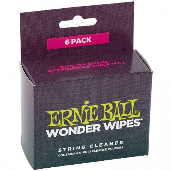 Ernie Ball 4277 Wonder Wipes 6x String Cleaner 
