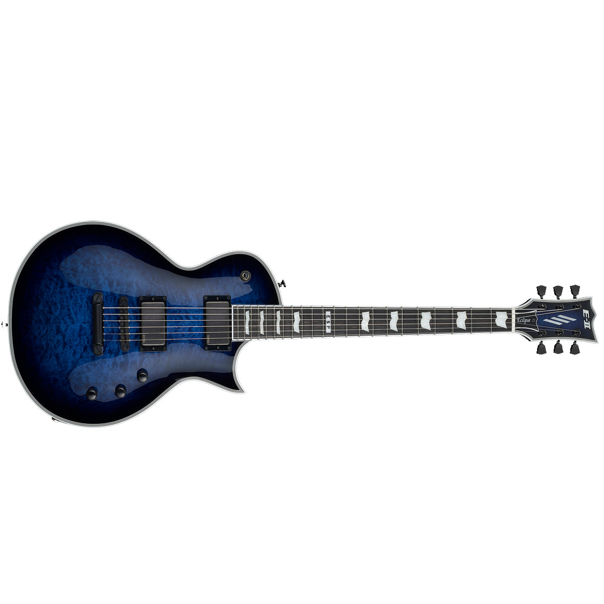ESP E-II Eclipse Electric Guitar Quilted Maple Reindeer Blue w/ EMGs