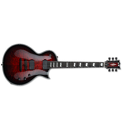 ESP E-II Eclipse Electric Guitar See Thru Black Cherry Sunburst w/ Fishmans