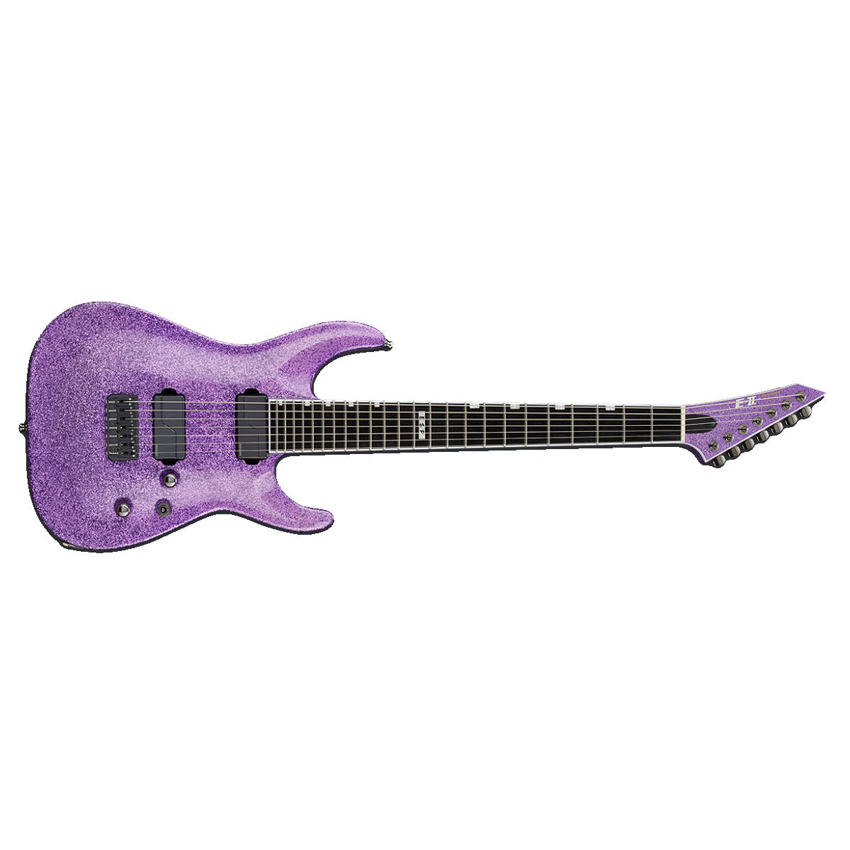 ESP E-II Horizon NT-7B HIPSHOT Electric Guitar 7-String Baritone Purple Sparkle w/ Fishmans