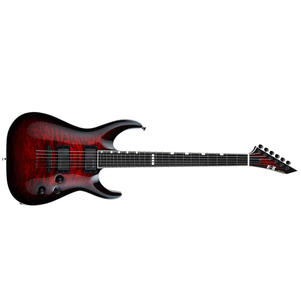 ESP E-II Horizon NT-II Electric Guitar Quilted Maple See Thru Black Cherry Sunburst w/ EMGs