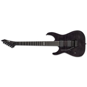 ESP E-II M-II LH Electric Guitar Left-Handed Flamed Maple See Thru Black w/ Floyd Rose & EMGs