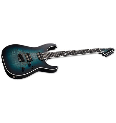 ESP E-II M-II HT Electric Guitar Mercury Blue Burst w/ Bare Knuckles