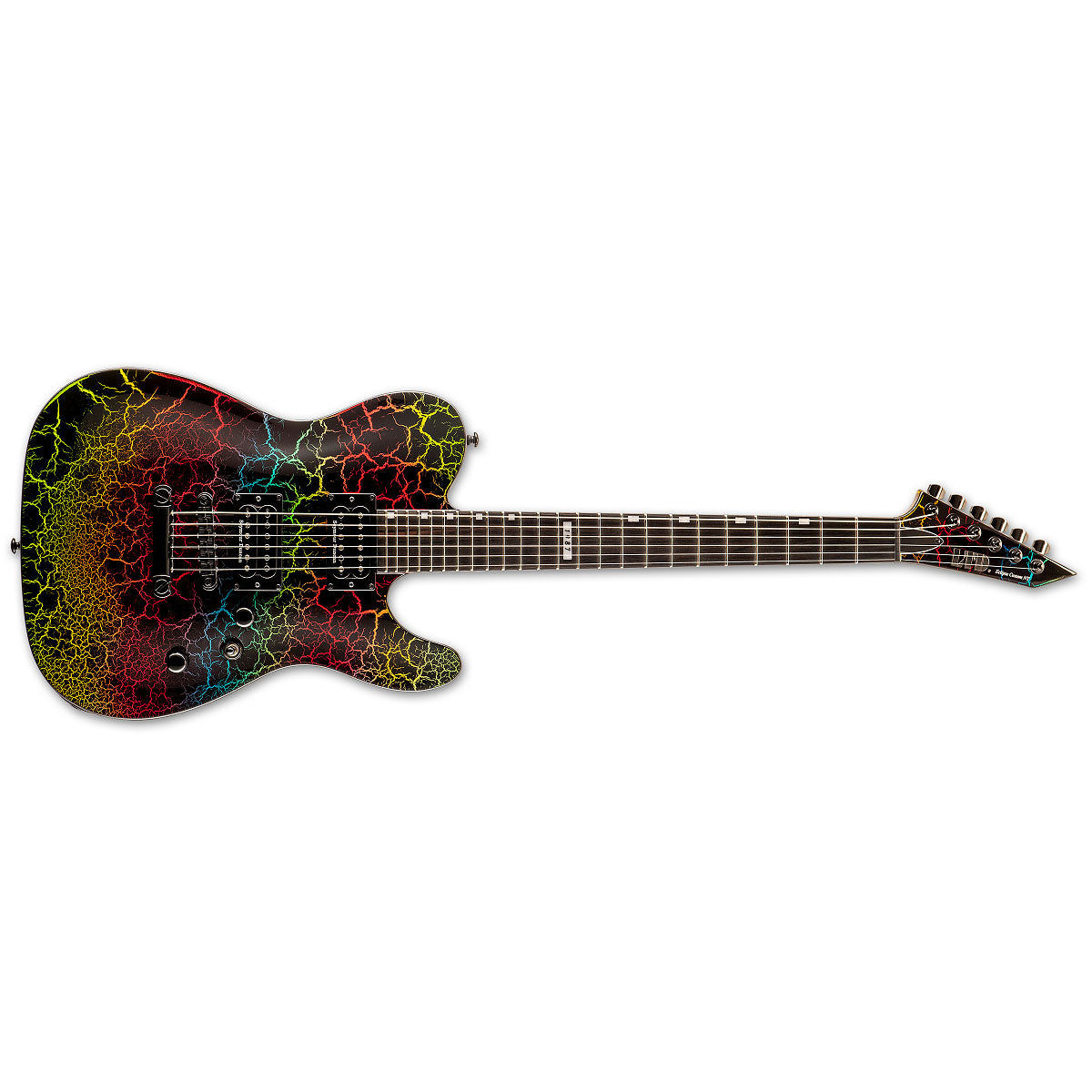 ESP LTD ECLIPSE NT 87 Electric Guitar Rainbow Crackle w/ Duncans - 1987 REISSUE