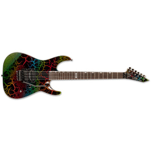 ESP LTD M-1 Custom 87 Mirage Electric Guitar Rainbow Crackle - 1987 REISSUE