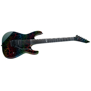 ESP LTD M-1 Custom 87 Mirage Electric Guitar Rainbow Crackle - 1987 REISSUE