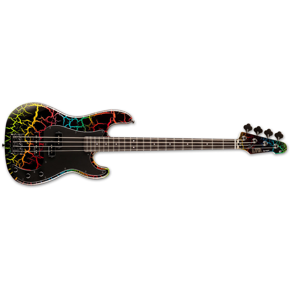 ESP LTD SURVEYOR 87 Bass Guitar Rainbow Crackle - 1987 REISSUE - LSURV-87RBCK