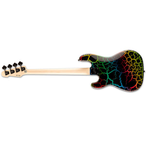 ESP LTD SURVEYOR 87 Bass Guitar Rainbow Crackle - 1987 REISSUE - LSURV-87RBCK