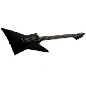 ESP LTD EX BLACK METAL Explorer Electric Guitar Black Satin w/ EMG