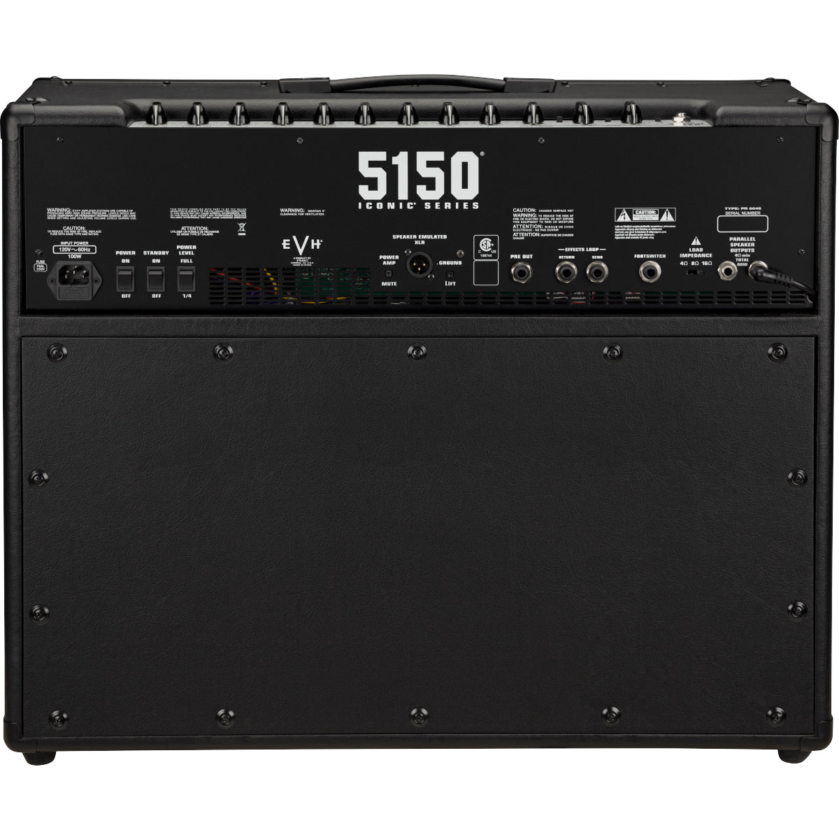 EVH 5150 Iconic Series Guitar Amplifier 60w 2x12inch Combo Amp Black - 2257203010