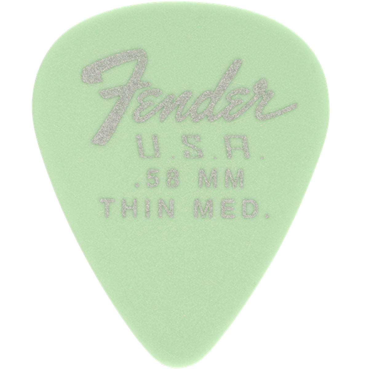 Fender 351 Dura-Tone Derlin Guitar Picks 12-Pack .58 Surf Green - 1987351750