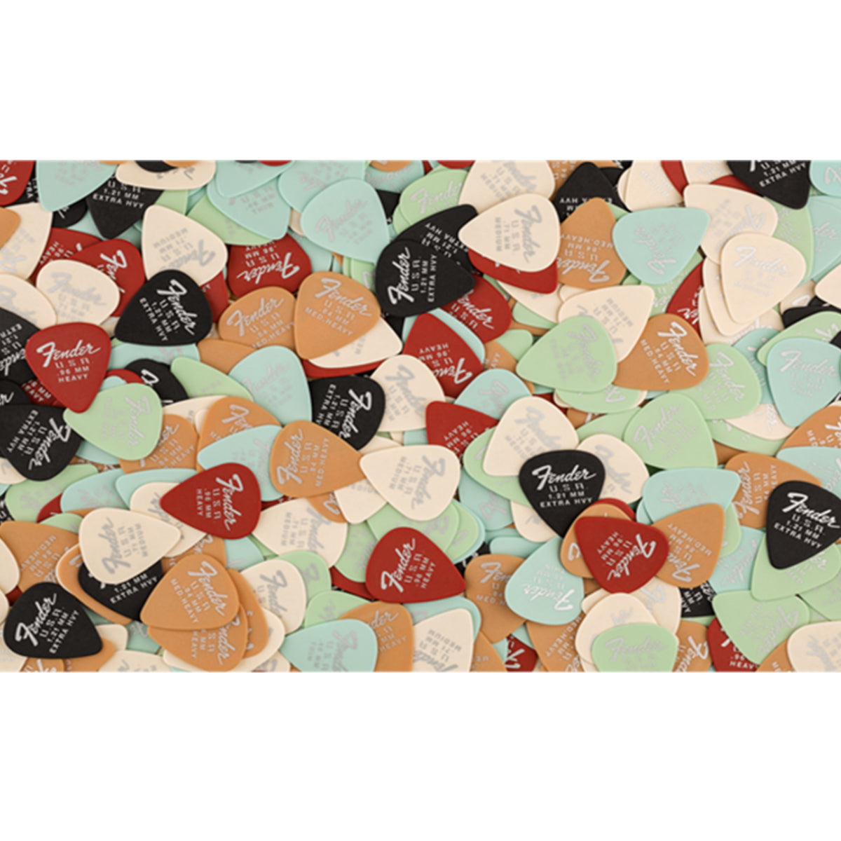 Fender 351 Dura-Tone Derlin Guitar Picks 12-Pack .58 Surf Green - 1987351750