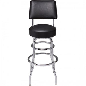 Fender Blackout Guitar Stool 30" Backrest Barstool