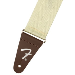 Fender Am Pro Seat Belt Guitar Strap 2inch Olympic White - 0990642013