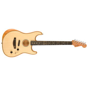 Fender American Acoustasonic Stratocaster Guitar Ebony Fingerboard Natural - 0972023221