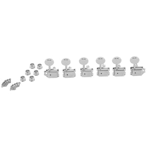 Fender American Vintage Guitar Tuners Nickel/Chrome - Staggered Tuning Machines (6 Pack) - 0992074105