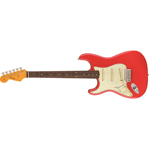 Fender American Vintage II 1961 Stratocaster Electric Guitar Left-Hand Rosewood Fingerboard Fiesta Red - 0110260840