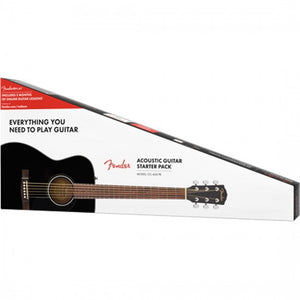 Fender CC-60S Concert V2 Black Guitar Pack