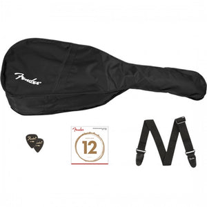 Fender CC-60S Concert V2 Black Acoustic Guitar Pack