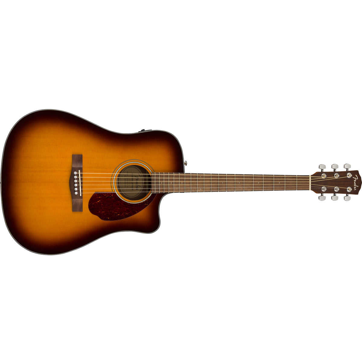 Fender CD-140SCE Acoustic Guitar Dreadnought 3-Colour Sunburst w/ Cutaway, Pickup &amp; Case - 0970213332